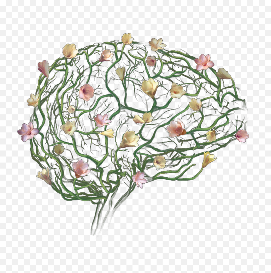 Pin By Mariana Garcia On Hummingbird In 2021 Brain Art - Illustration Brain With Flowers Emoji,Emotion Paintings Tumblr