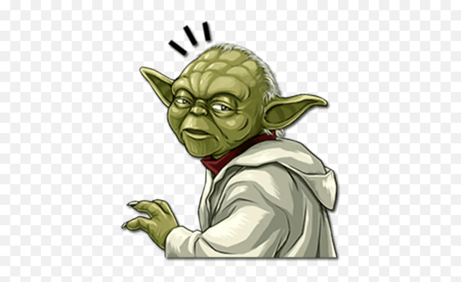 Yoda Star Wars Sticker Telegram The - Yoda Imagen Vector Png Emoji,Star Wars Emojis For Snapchat