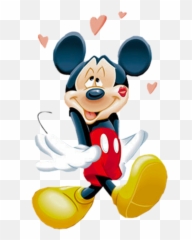 Love Mickey Mouse Png Transparent Picture Hd - Yourpngcom Mickey Mouse Love Struck Emoji,Dibujos De Emojis Enamorados