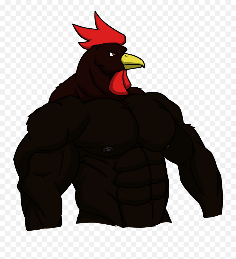Rooster Chicken Bird Galliformes Male - Big Show Png Big Black Chicken Cartoon Emoji,Rooster Emoji