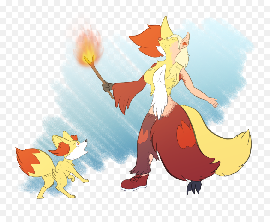 C Costume Change By Recurrent - Fur Affinity Dot Net Anthro Fennekin Tf Emoji,Fennekin Happy Emotion