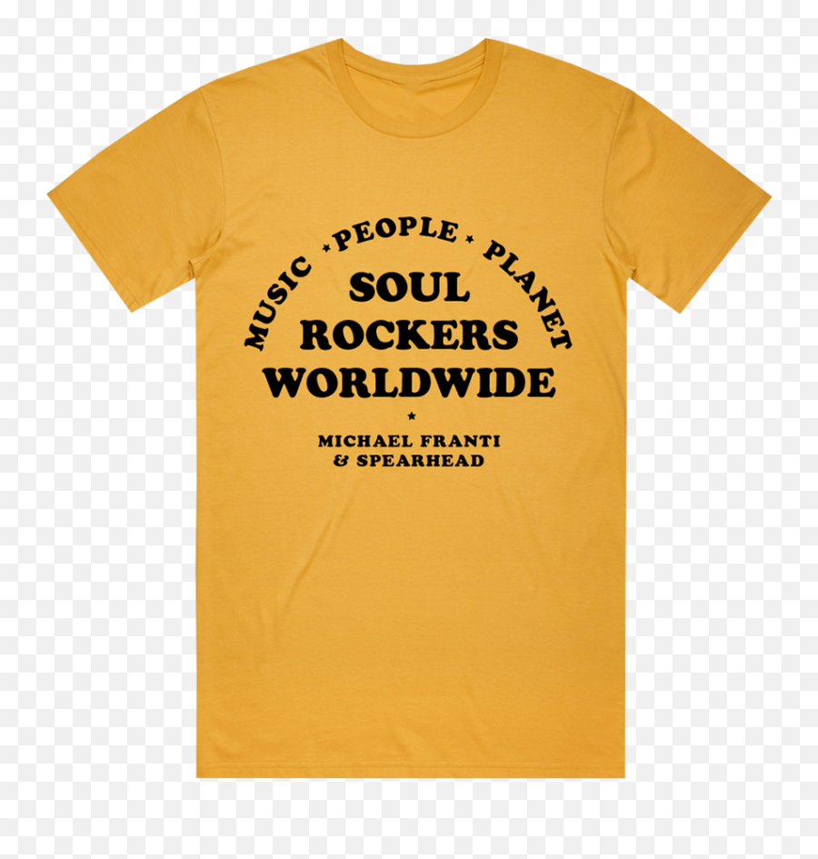 Soulrockers Mustard Tee - Unisex Emoji,Rocker Text Emoticon