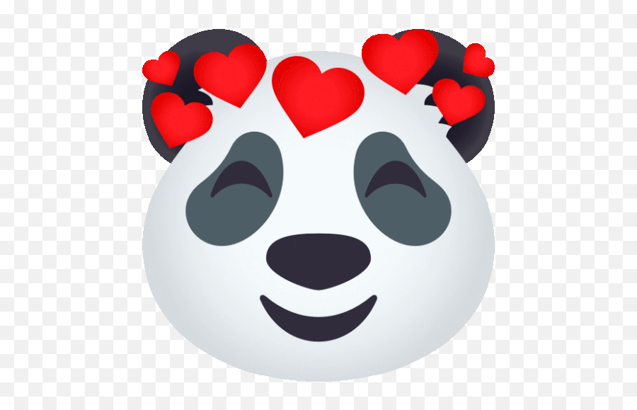 Loved Panda Gif - Happy Emoji,Feeling Loved Emoji