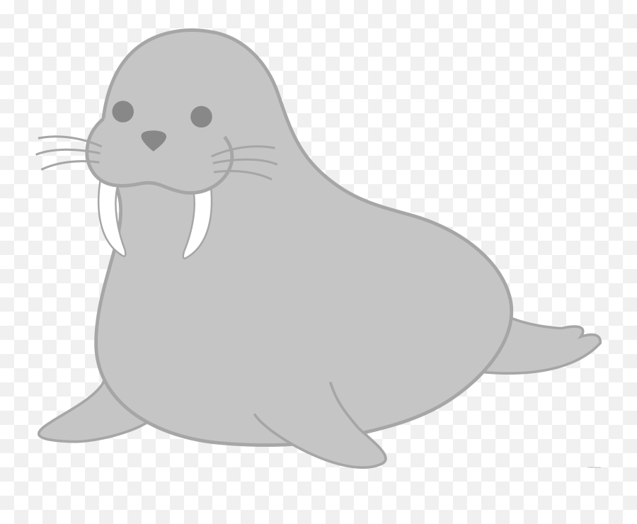Walrus Earless Seal Clip Art Portable Network Graphics Free Emoji,Baby Seal Emoticon