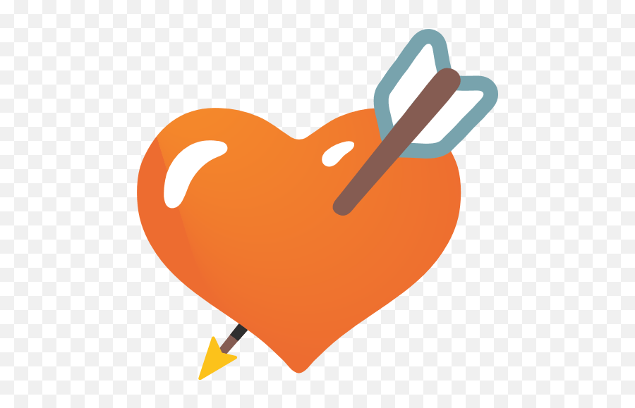 Heart With Arrow - Emoji,Stencil Heart Emoji