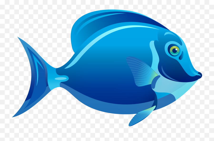 Download Blue Fish Png Clipart Png Image With No Background - Fish Clipart Png Emoji,Fish Emoji Transparent