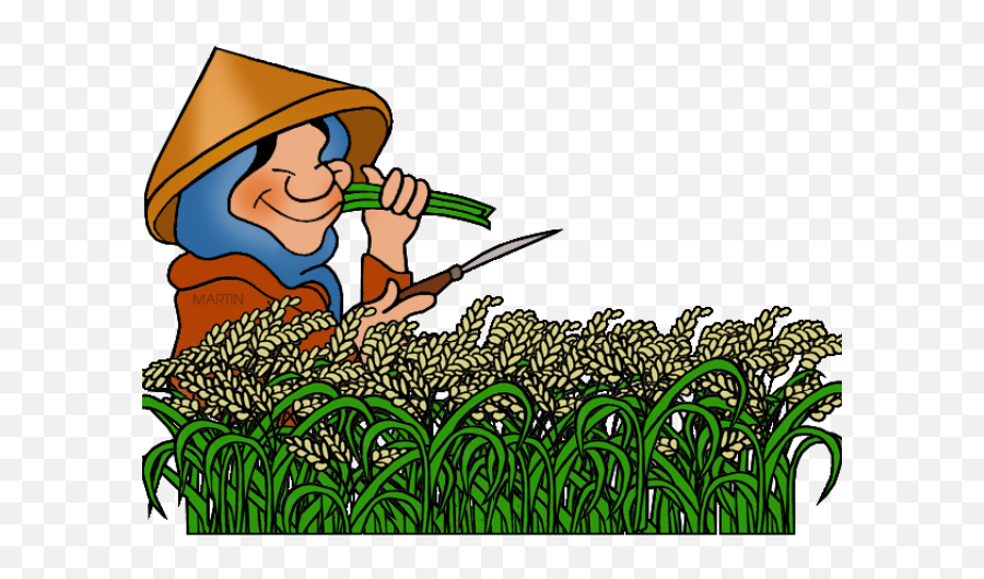 Rice Clipart - Clipart Rice Plant Png Download Full Size Farmers Planting Png Emoji,Rice Hat Emoji