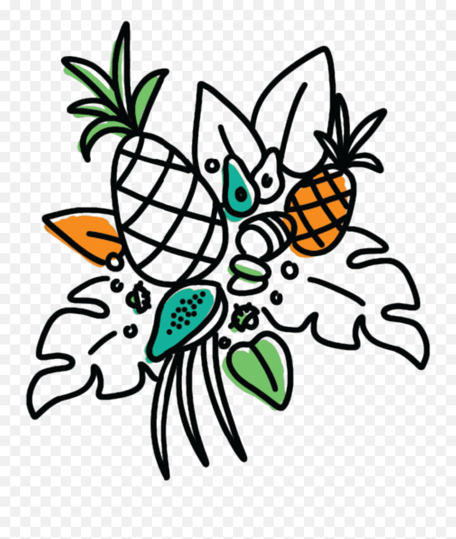 Hi Clipart Animal Hawaiian Hi Animal Hawaiian Transparent - Decorative Emoji,Is There A Hawaiian Flag Emoji
