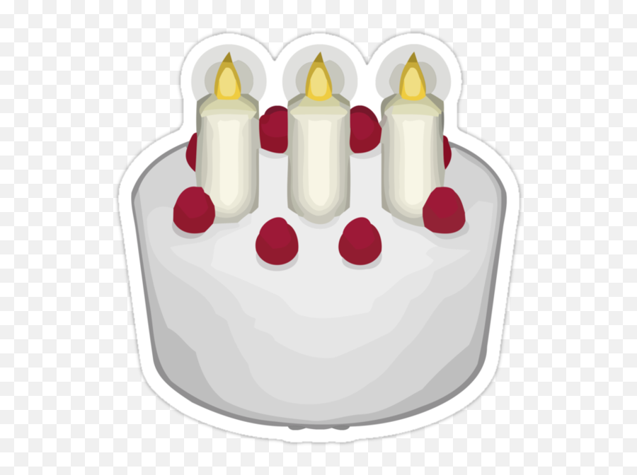 Birthday Cake Emoji Art - Candle Holder,Emoji Art
