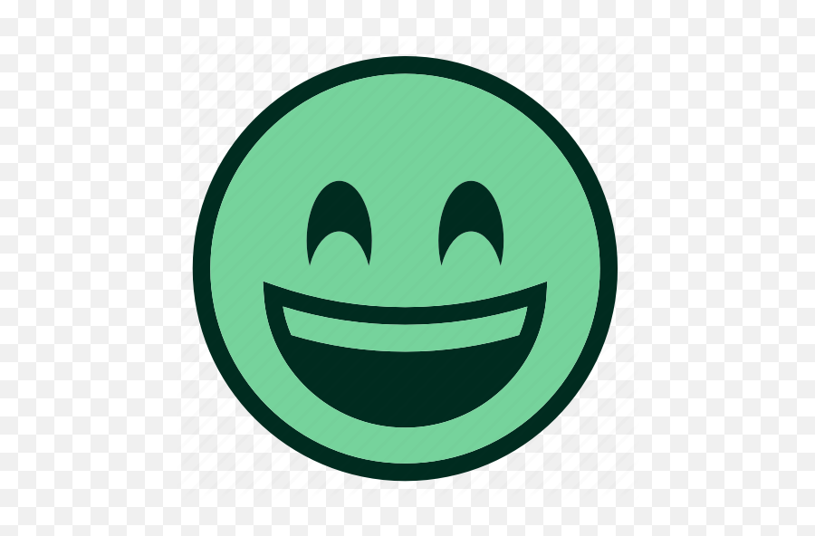 Emoji Excited Happy Laughing Smiley Smiling Teeth Icon - Download On Iconfinder Green Excited Emoji,Teeth Emoji