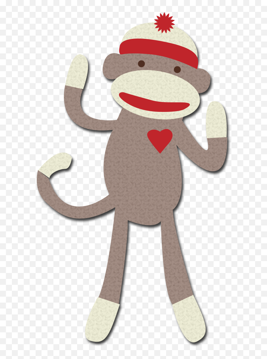 Sock Monkey Clipart - Clipart Sock Monkey Png Emoji,Sitting Monkey Emoji