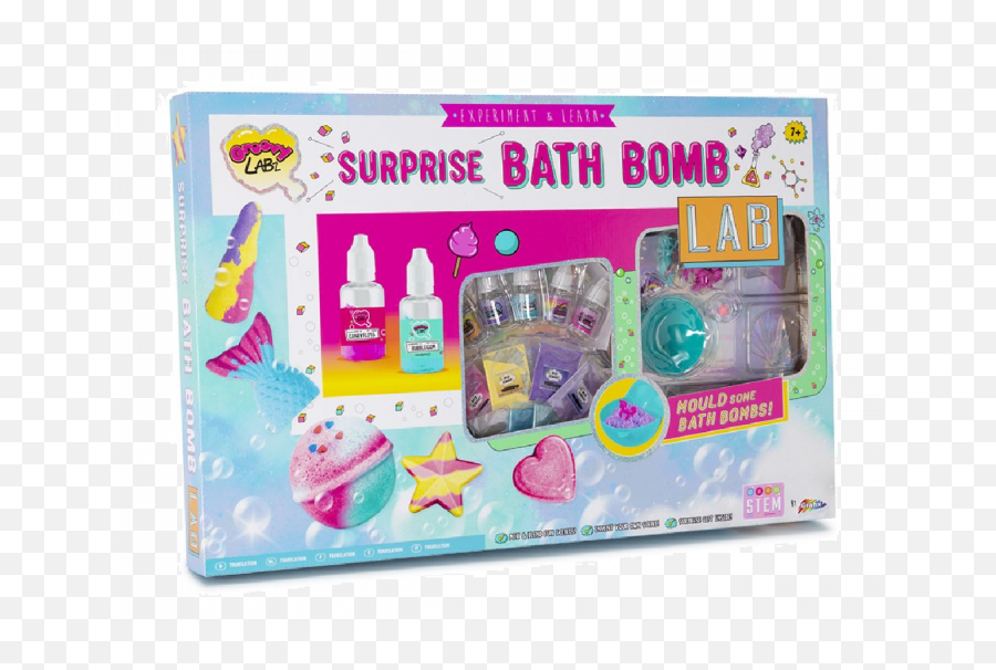 Mega Deluxe Bath Bomb Surprise Kit - Girly Emoji,Diy Emoji Bath Bomb