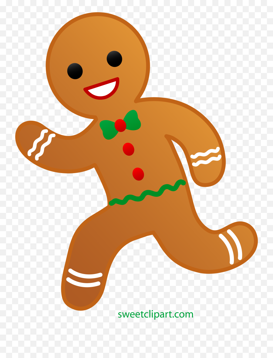 Gingerbread Man Biscuits Clip Art - Transparent Gingerbread Man Clip Art Emoji,Gingerbread Cookie Emoji