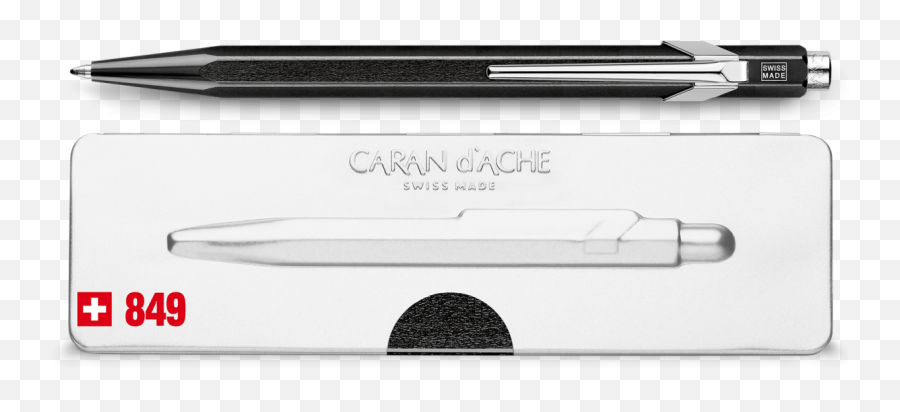 Caran Du0027ache - 849 Pop Line Metalx Metal Black Ballpoin Caran D Ache Black 849 Emoji,Faber Castell Emotion Black