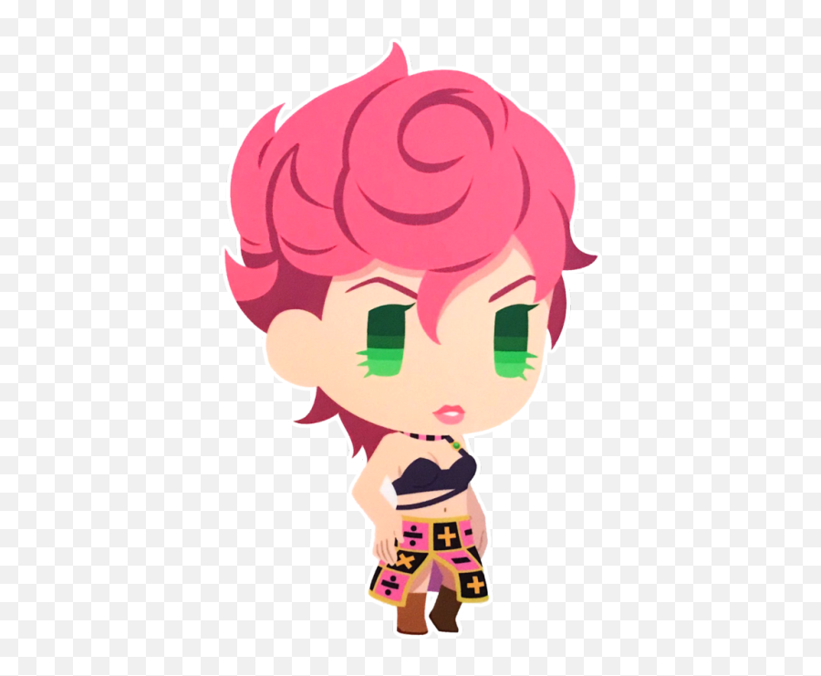 Download Trish Una Detail From That Christmas Event Made A - Pitter Patter Pop Jojo Png Emoji,Giorno Emoji