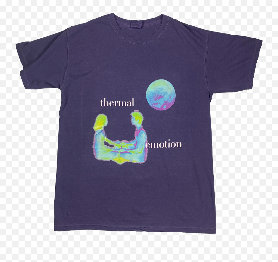 Thermal Emotion Tee - Short Sleeve Emoji,Purple As An Emotion