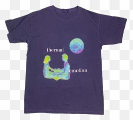 Thermal Emotion Tee - Short Sleeve Emoji,Purple As An Emotion