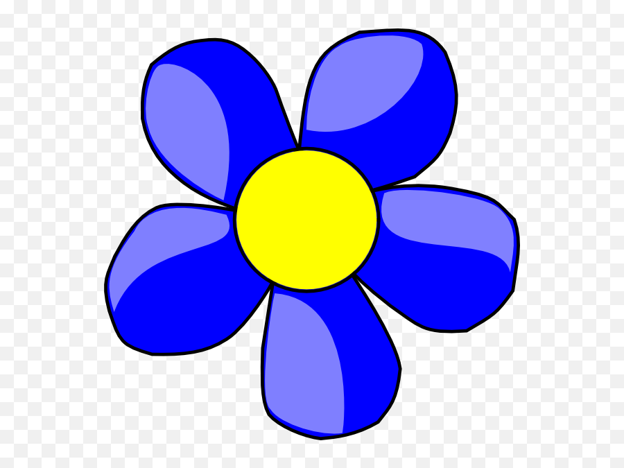 Iphone Flower Emoji Png - Clip Art Library Clip Art Blue Flower,Yellow Flower Emoji
