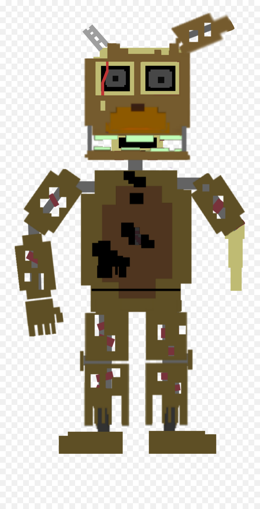 8 - Bit Scraptrap Fnaf6 Image By Fnaf 8 Bit Scraptrap Emoji,8 Bit Emoji