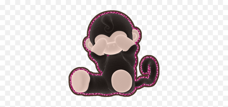 Glitter Gif Picgifs Monkeys 4581821 - Girly Emoji,Monkey Emoticon Gif