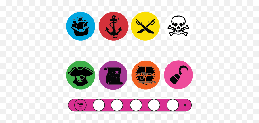 Pirate Bracelet System - Pirate Bracelets Emoji,Pirate Themed Emoji