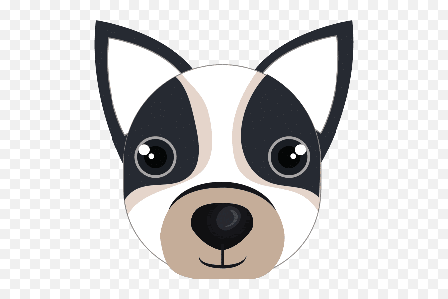 Boston - Dot Emoji,Boston Terrier Emoticons