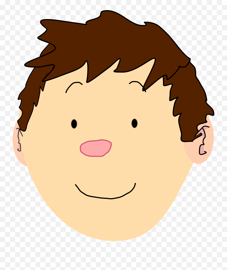 Emotion Boy Head Png Clipart - Cartoon Body Parts Head Emoji,Cartoon Emotion Faces