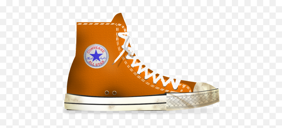 Dirty Orange Converse Icon - Converse Yellow Png Emoji,Washing Machine Housework Emoticon