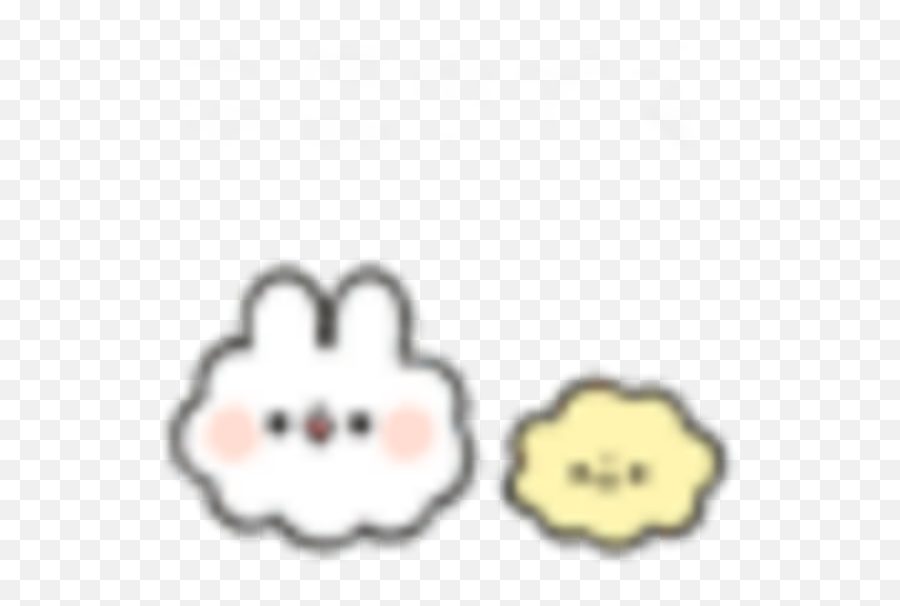 Cute Kawaii Soft Pastel Bunny Sticker By Pluiebts - Happy Emoji,Bunny Emoticon