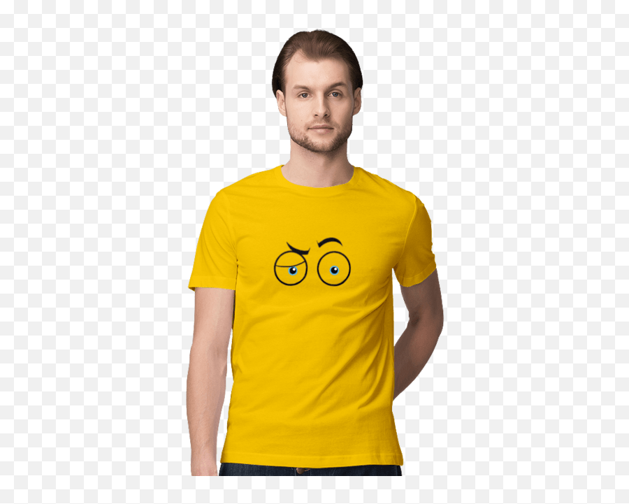 Menu0027s Polo With Print Eyes Of Emotion Hmm - Futbolkastylusua Emoji,Emotion T Shirt