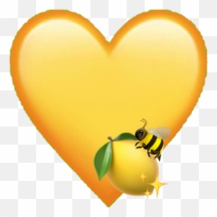 Aestheticyellow Bee Lemon Sticker - Happy Emoji,Lemon And Bee Emojis