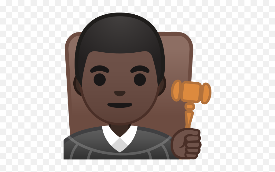 Dark Skin Tone Emoji - Judge,Emoticon Juez Furioso