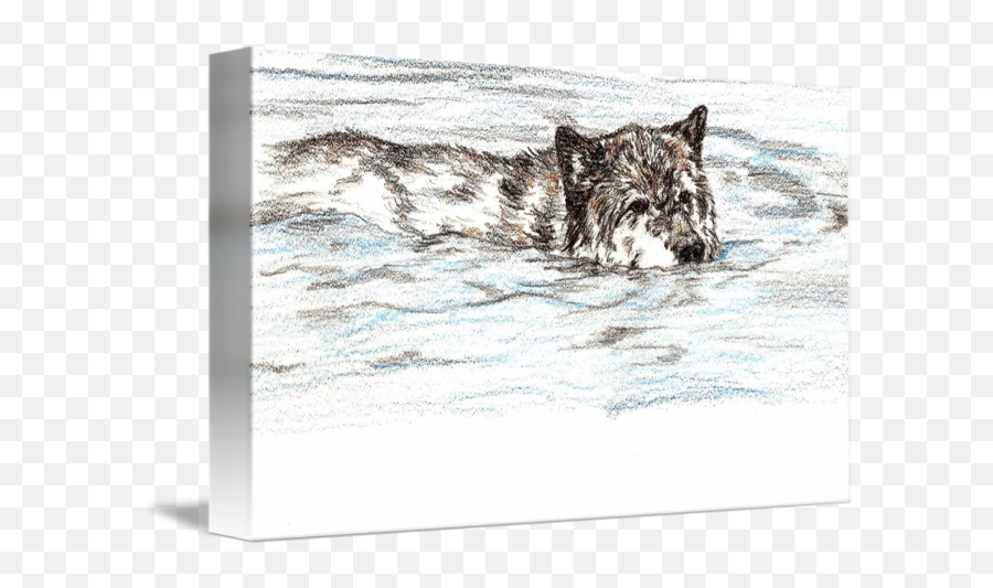 Emotion Wolf By J Wolf - Picture Frame Emoji,Picture Card Emotion