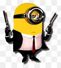 Agent Minions Know Your Meme - Minion Halloween Png Clipart Minion Halloween Png Emoji,Minion Bob Emoji