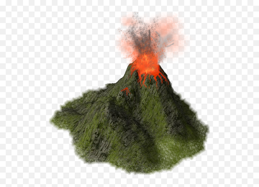 High Clipart Volcanic Mountain - Volcano Transparent Png Volcano Clipart Transparent Background Emoji,Volcano Emoji
