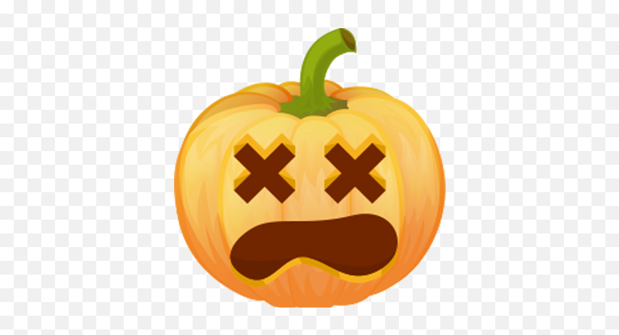 Pumpkin Emoji Sticker By Toi Do,Cute Pumpkin Emoticon