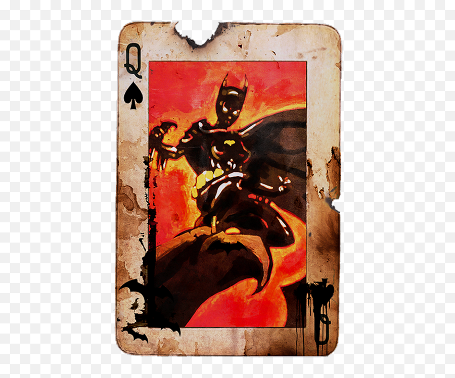 Batgirl Queen Of Spades - Digital Painting U0026 Process Emoji,Super Hero Emotion Cards