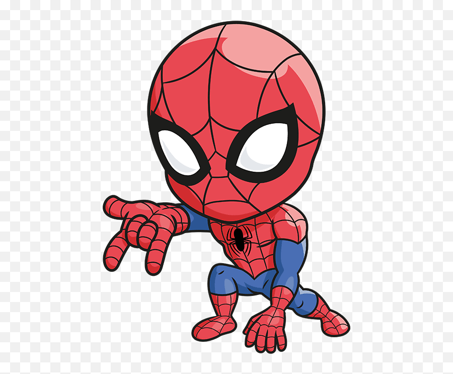 How To Draw A Chibi Spider - Man Really Easy Drawing Tutorial Emoji,How Emotions Show In The Body Spiderman