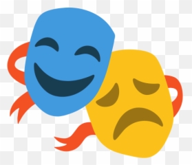 Performing Arts Emoji Masks Emoji,Face With Mask Emoji