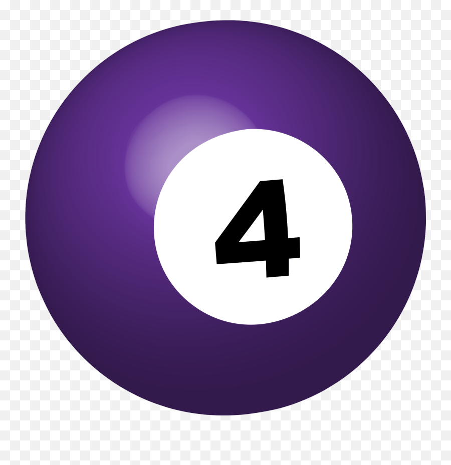 Pool Ball Number 4 Free Image Download Emoji,Billiards Emoji