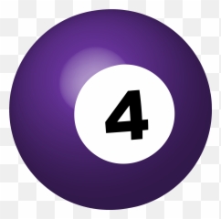 Pool Ball Number 4 Free Image Download Emoji,Billiards Emoji
