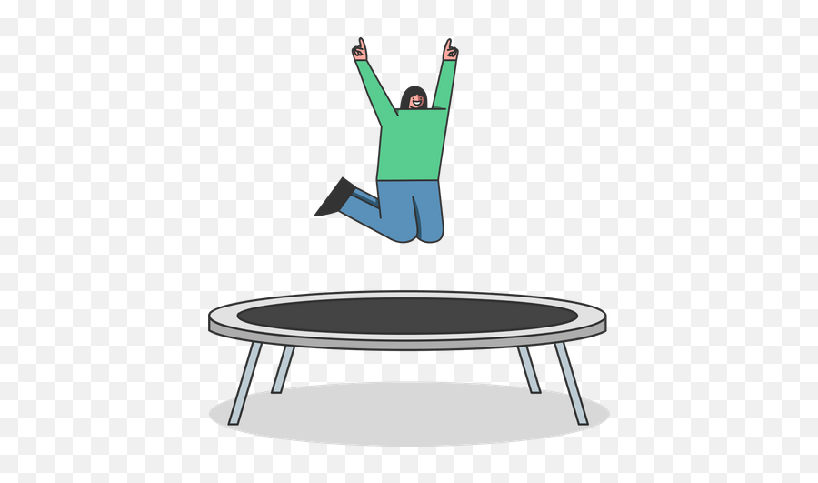 Trampoline Acrobatic Icon - Download In Flat Style Emoji,Acrobat Emoji