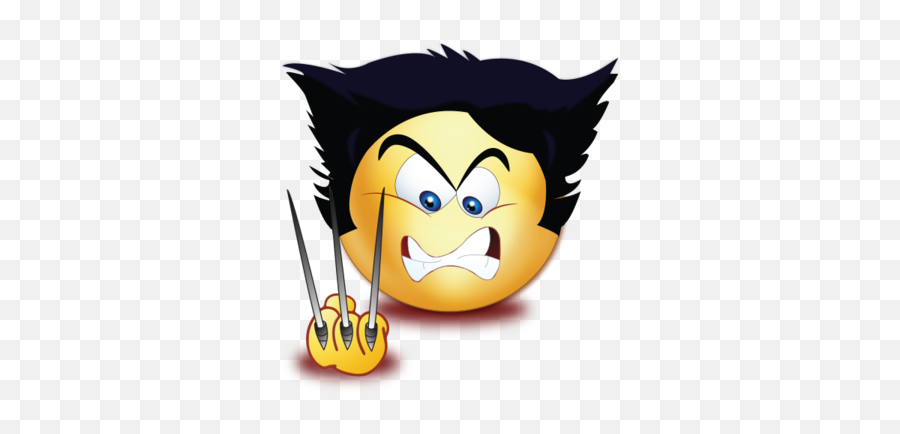 Angry Wolf Scissor Hands Emoji - Smiley Wolf,Mad Emoji Copy And Paste Angry Wolf Scissor Hands Emoji - Smiley Wolf,Mad Emoji Copy And Paste