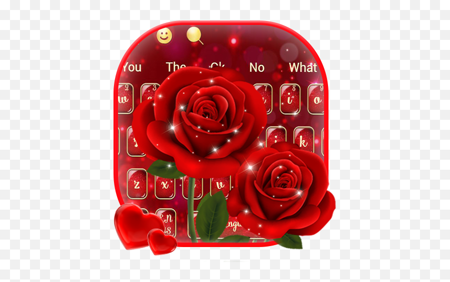 Sparkling Red Rose Keyboard U2013 Apps Bei Google Play - Lovely Emoji,Rose Emoji Android