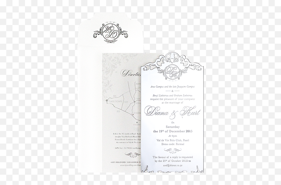 Silver Acrylic Wedding Invitations - Horizontal Emoji,Emoji Party Invite