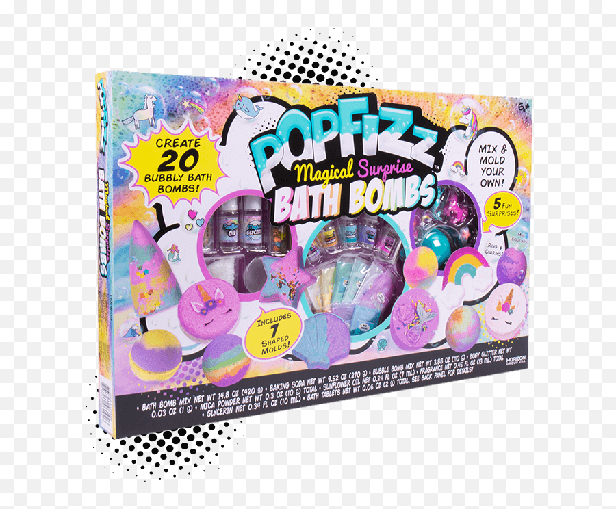 Popfizz - Girly Emoji,Diy Emoji Bath Bomb