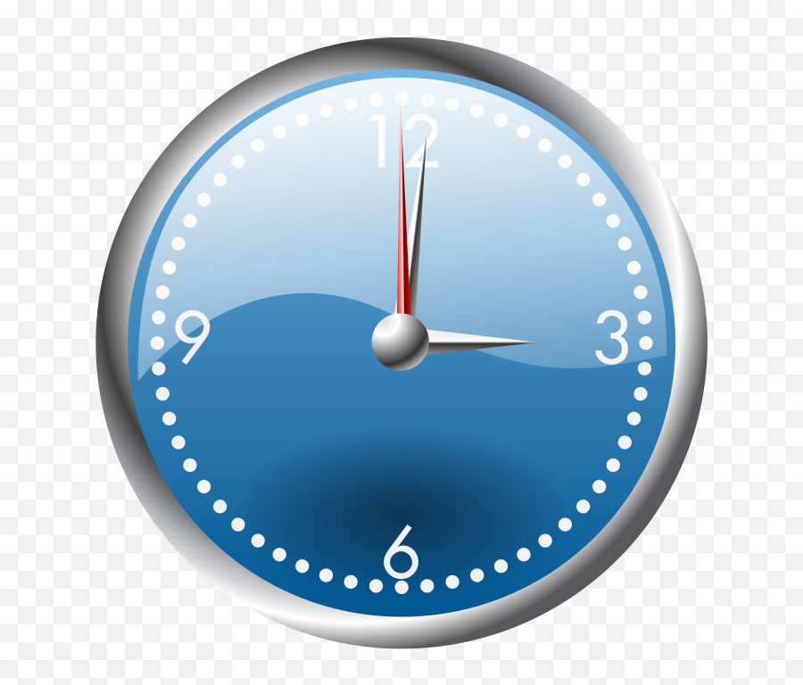Free Clip Art A Blue And Chrome Clock By Jhnri4 - Scallop Frame Png Purple Emoji,Mailbird Emoticons