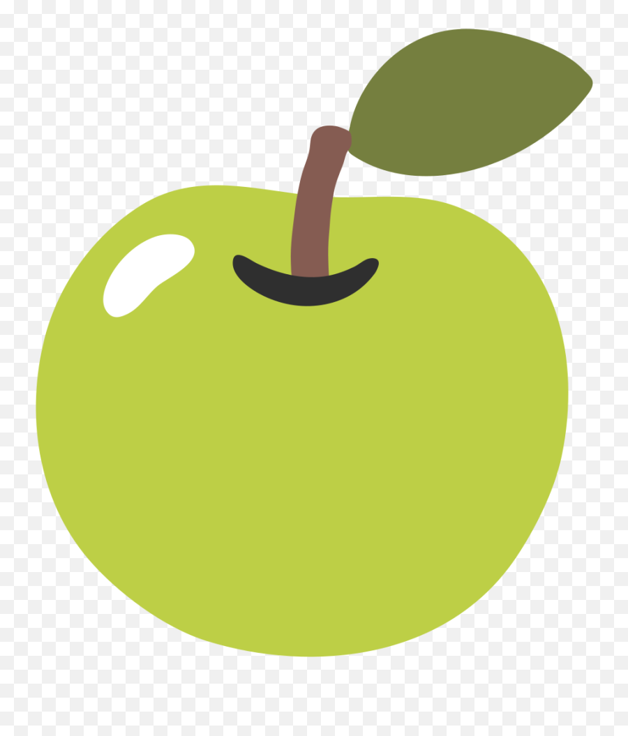 Green Apple Emoji - Transparent Background Green Apple Clipart,Green Emoji