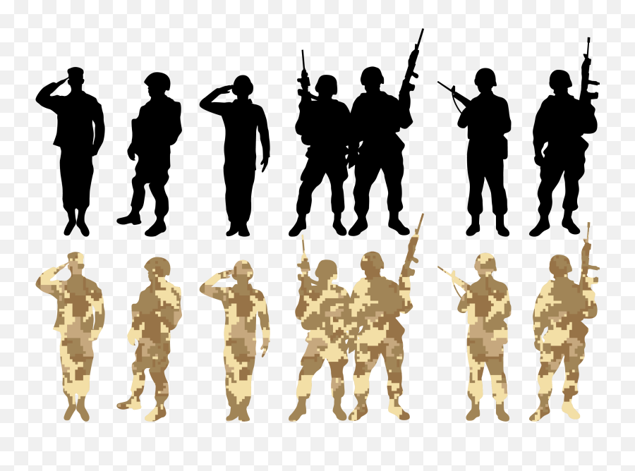 Soldier Salute Army - Vector Soldier Png Download 3270 Army Clipart Emoji,Military Emoji For Iphone