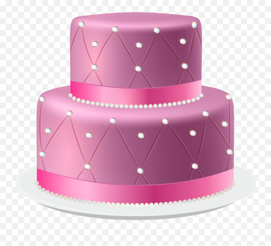 Birthday Cake Fondant Icing - Clip Art Library Transparent Pink Cake Png Emoji,Emoji Fondant